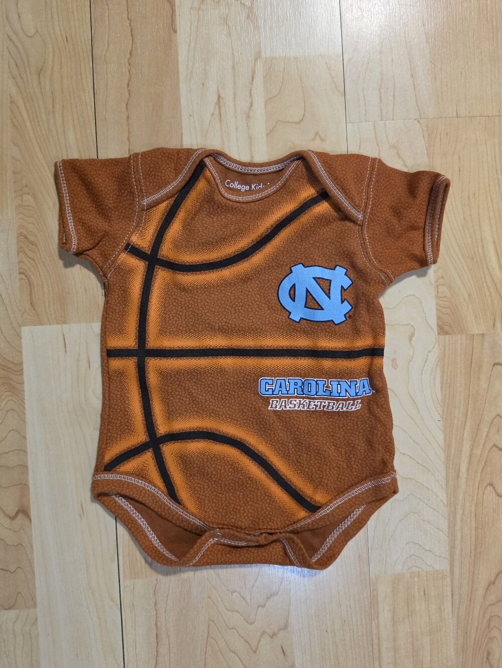 Carolina Basketball Baby One-Piece - Orange